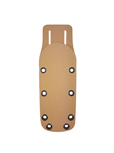 Bio Mordiscos Funda prefabricada de kydex/Material termoplástico para Cuchillo (Cinturón) (Marrón)