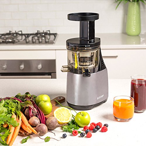 BioChef Synergy Slow Juicer - Licuadora de Prensado en Frío para Frutas y Verduras, Extractor de zumos Cold Press, Tecnología EPT y Operación Silenciosa