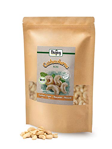 Biojoy Anacardos crudos naturales BÍO, sin sal, Anacardium occidentale (1 kg)