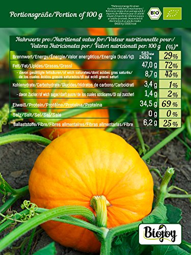 Biojoy Semillas de Calabaza orgánico, crudas y sin sal (1 kg)