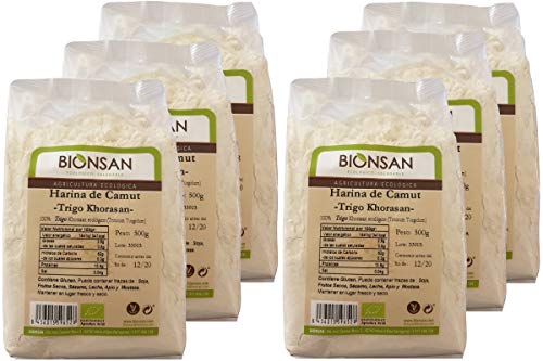 Bionsan Harina de Camut Ecológico - Trigo Khorasan - 6 paquetes de 500 gr - Total 3000 gr