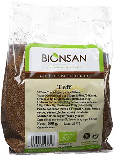 Bionsan Teff en Grano - 3 Paquetes de 500 gr - Total: 1500 gr