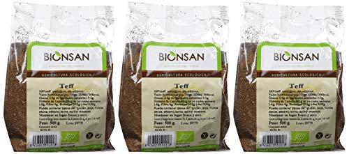 Bionsan Teff en Grano - 3 Paquetes de 500 gr - Total: 1500 gr