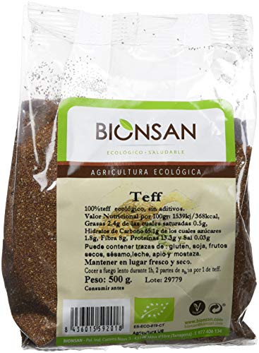 Bionsan Teff en Grano - 3 Paquetes de 500 gr - Total: 1500 gr