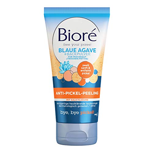 Bioré - Exfoliante antiespinillas - Agave azul y polvo de horneado, 150 g