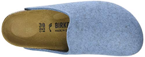 Birkenstock Schuhe Amsterdam Wollfilz Schmal Melange Light Blue (1011790) 44 Blau