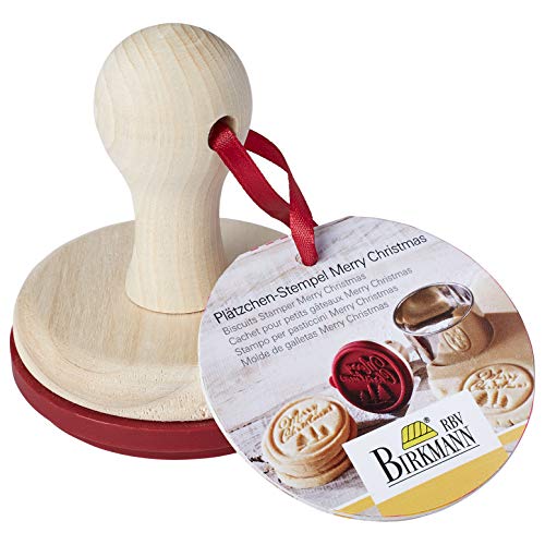 Birkmann 340176 - Sello para Galletas con Texto Merry Christmas