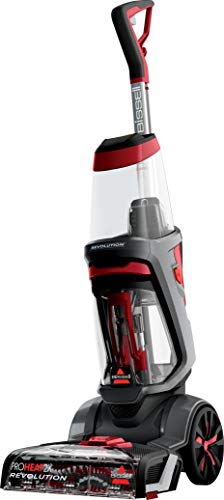 Bissell Proheat 2X Revolution Limpiador de alfombras, 800 W, 7.4 litros, 82 Decibelios, Titanium & Red