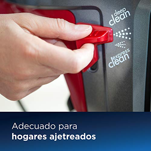 Bissell Proheat 2X Revolution Limpiador de alfombras, 800 W, 7.4 litros, 82 Decibelios, Titanium & Red