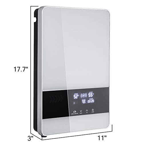 Bisujerro 21 KW Calentador de Agua Instantáneo 380W Calentador de Agua Eléctrico Hot Water Heater para Uso en Cocina o en Baño (21KW)