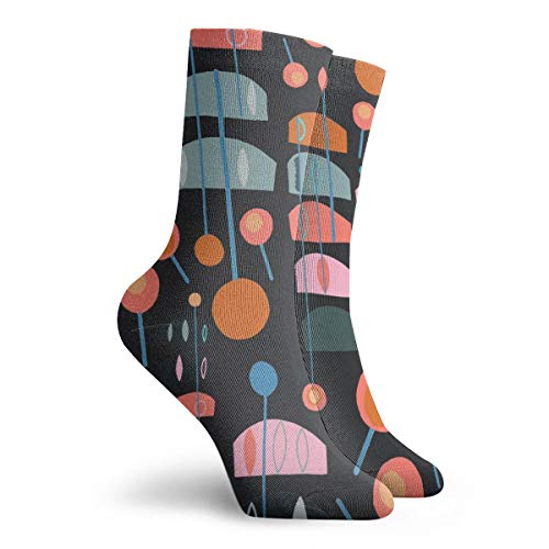 BJAMAJ - Calcetines Unisex de poliéster con diseño de piruletas