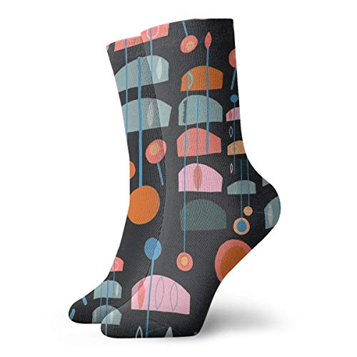 BJAMAJ - Calcetines Unisex de poliéster con diseño de piruletas