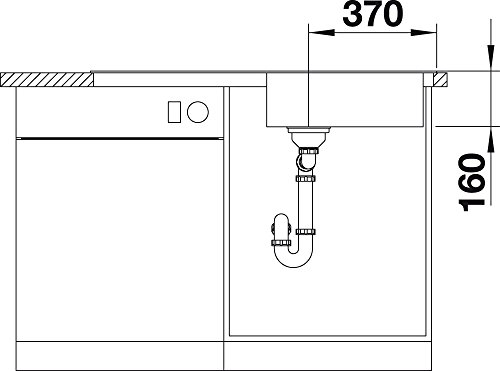 BLANCO LIVIT XL 6 S Lavabo sobre-encimera Rectangular Acero inoxidable - Fregadero (Lavabo sobre-encimera, Rectangular, Acero inoxidable, Acero inoxidable, 1 senos, Rectangular)