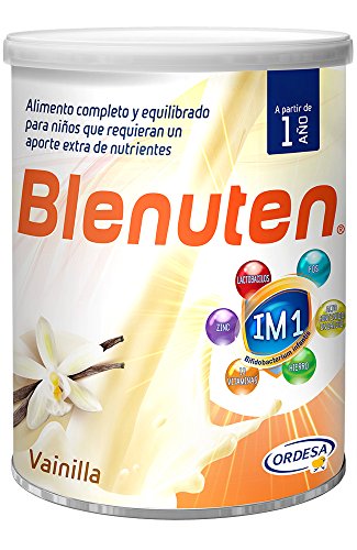 Blenuten Vainilla 800grs, alimento completo y equilibrado para niños que requieran un aporte extra de nutrientes