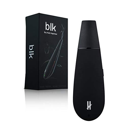 BLK vaporizador de hierba seca con mayor cámara de cerámica portátil e-cigarrillo kits de hierbas secas - Sin nicotina/sin líquido