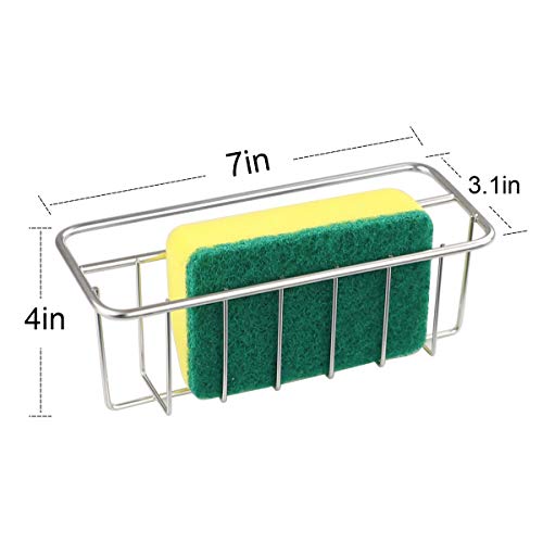 Bogeer Organizador de Fregadero para Esponja, Toallas de Cocina, Detergente and Estropajo Estante de Almacenamiento para Fregadero Organizador de Escurreplatos de Cocina