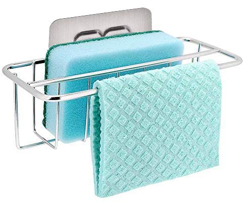 Bogeer Organizador de Fregadero para Esponja, Toallas de Cocina, Detergente and Estropajo Estante de Almacenamiento para Fregadero Organizador de Escurreplatos de Cocina