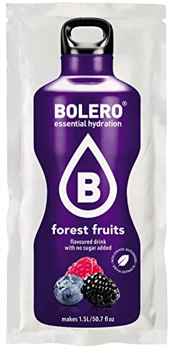 Bolero Bebida Instantánea sin Azúcar, Sabor Frutas del Bosque - Paquete de 24 x 9 gr - Total: 216 gr