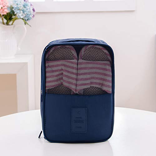 Bolsa De Almacenamiento Esposas Plegables Bolsa De Viaje Bolsa De Zapatos Impermeables Bolsa De Almacenamiento Bolsa De Almacenamiento Azul Marino