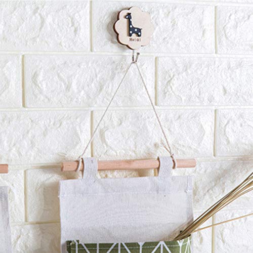 Bolsas de Almacenamiento para Colgar en la Pared  3 Piezas de Tela de Lino Colgando Organizador de Bolsillo con 3 Bolsillos para Cocina Dormitorio Baño Oficina