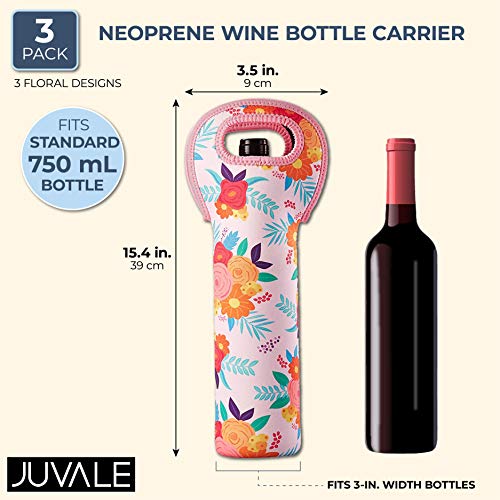 Bolsas de vino aisladas de neopreno, capacidad para 1 botella de vino de 750 ml, accesorios de picnic, accesorios de viaje