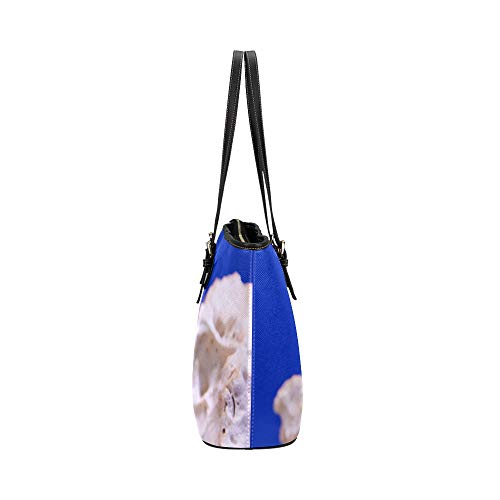 Bolsos de mujer a la venta Anémona Animal Acuario Payaso Pez Marino Océano Bolsos de mano de cuero Bolsos causales Organizador de hombro con cremallera para dama Niñas Bolsas de supermercado reutiliza