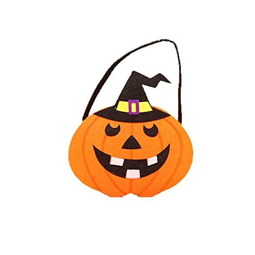 Bolsos no tejidos de Halloween Bolsos de mano Bolsos de caramelo Esqueletos Calabazas Fantasma y accesorios de fieltro Bolso de dibujos animados de Halloween