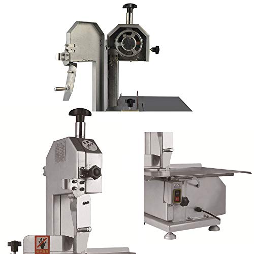 Bone Eléctrica VIO La Máquina De Alimentos Congelados Carne Máquina De Corte De Carne Carnicero Sierra De Cinta para Picar Carne del Acero Inoxidable Espesor De Corte Ajustable 110V / 220V 0.65Kw