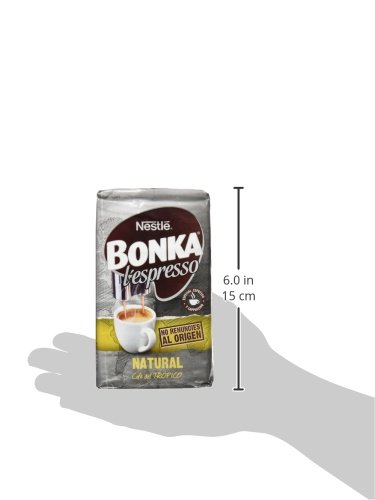 BONKA Café molido de tueste natural - Paquete de Café molido de 8 x 250 g- Total: 2 kg