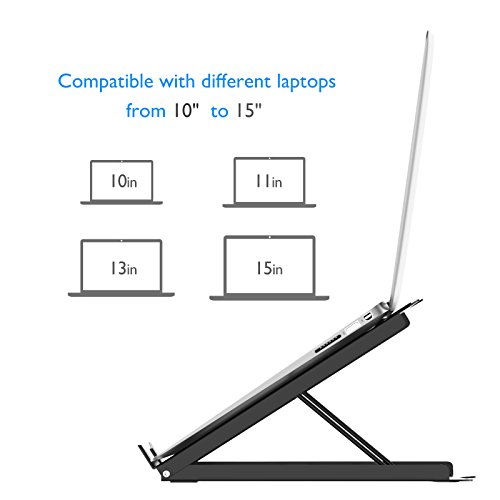 BONTEC Soporte portátil ergónomico Ajustable para computadora portátil y MacBook