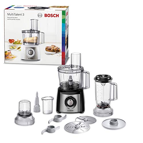 Bosch MCM3501M 800W 2.3L Negro - Robot de cocina (2,3 L, Negro, Giratorio, 1,2 m, De plástico, Acero inoxidable)