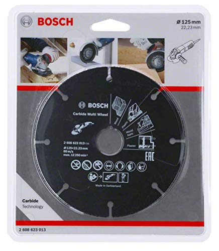 Bosch Professional 2608623013 Disco multimaterial de carburo para amoladora (125 mm)