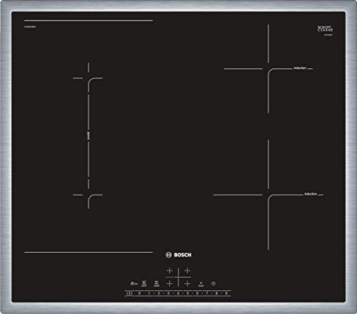 Bosch PVS645FB5E Serie 6 - Placa de inducción (autosuficiente, 60 cm, marco circular, DirectSelect, 17 niveles de potencia, PowerBoost, MoveMode y CombiZone