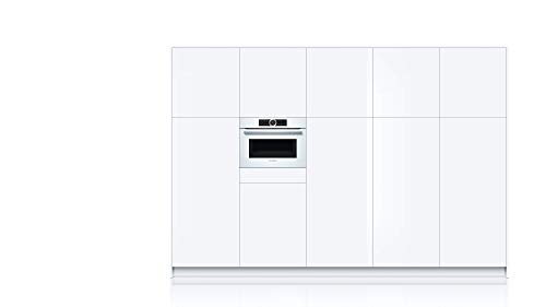 Bosch serie 8 - Horno compacto con microondas cmg633bw1 blanco