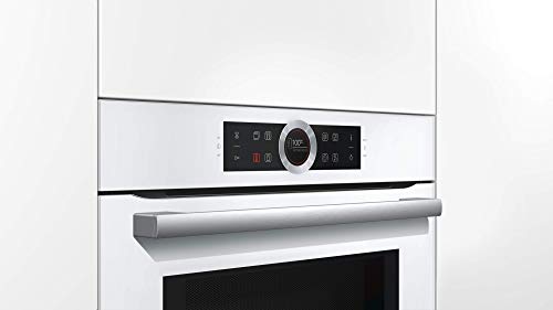 Bosch serie 8 - Horno compacto con microondas cmg633bw1 blanco