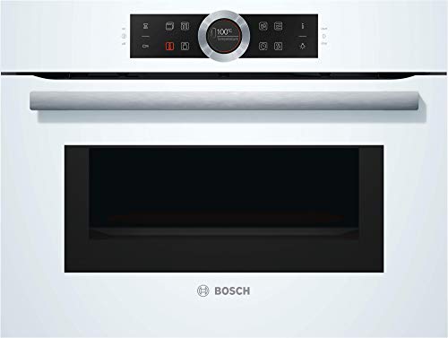 Bosch serie 8 - Horno compacto con microondas cmg633bw1 blanco