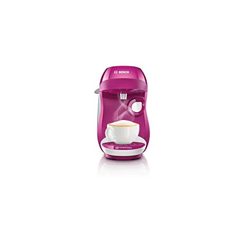 Bosch TAS1001 TASSIMO Happy Cafetera de cápsulas, 1400 W, color rosa