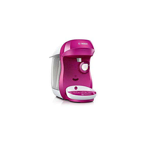 Bosch TAS1001 TASSIMO Happy Cafetera de cápsulas, 1400 W, color rosa