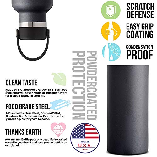 Boston Tech SP2 Botella de Agua Acero Inoxidable con Doble Pared al vacío, sin BPA Ecológica, Mantiene Bebidas frías por 24h y Calientes por 12h, Reutilizable para Deporte, Gimnasio, Viajes