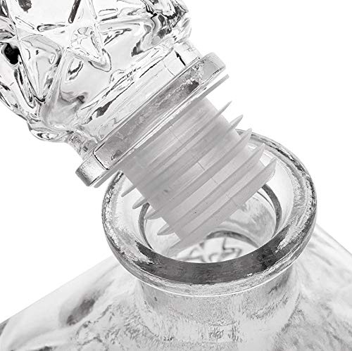 Botella Whisky Cristal Vidrio para Licores Licorera Decantador Vintage 0.8L Coñac Brandy Tallado - Jarra Licor Diseño Clasica Transparente Vino Vozka - Chupitos Ideal Botellas Regalo Decoracion.
