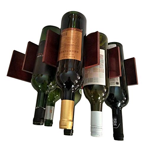 Botellero Botellas De Vino Estante para Botellas De Vino Botelleros De Madera para Vino U Otras Bebidas Vinoteca De Madera para 8 Botellas 44 * 30 * 10Cm