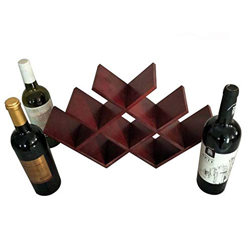 Botellero Botellas De Vino Estante para Botellas De Vino Botelleros De Madera para Vino U Otras Bebidas Vinoteca De Madera para 8 Botellas 44 * 30 * 10Cm