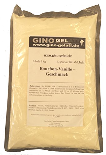 Bourbon Vanilla 1 Kg Gino Gelati Ice Cream Powder para leche Helado Soft Ice Powder Ice Cream Powder