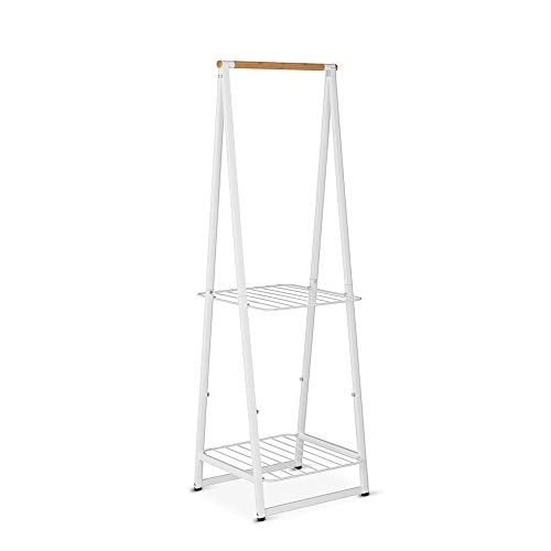 Brabantia 118227 Linn Perchero-Parabán Pequeño, Metal, Blanco