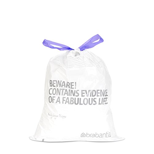 Brabantia 246760 - Bolsas de basura, código D, 15-20 l, 20 unidades