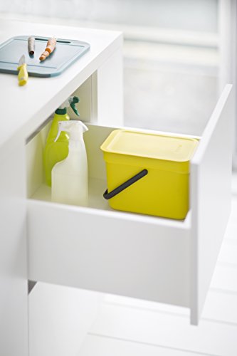 Brabantia Sort & Go Cubo de Basura, 6 L, Plástico, Blanco, 26.5x20x18 cm