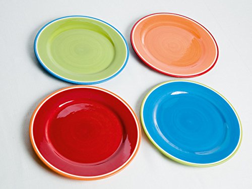 BRANDANI 57149 Ironstone - Juego de platos de cocina, multicolor