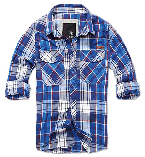 Brandit Check Shirt, Azul M