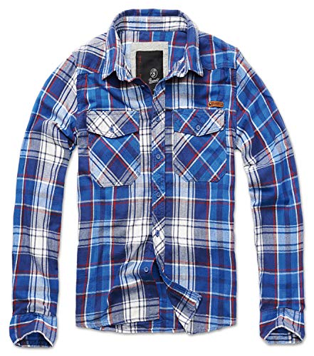 Brandit Check Shirt, Azul M