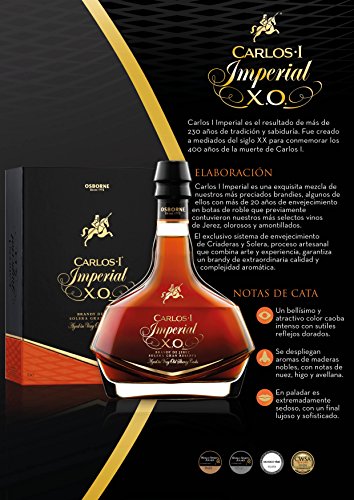 Brandy de Jerez Solera Gran Reserva Carlos I Imperial XO - 1 botella de 70 cl